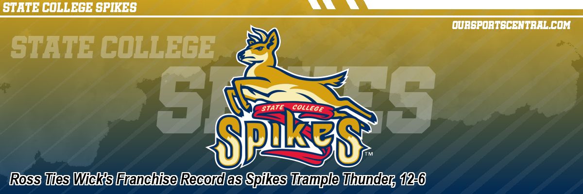 Ross Ties Wick's Franchise Record as Spikes Trample Thunder, 12-6
