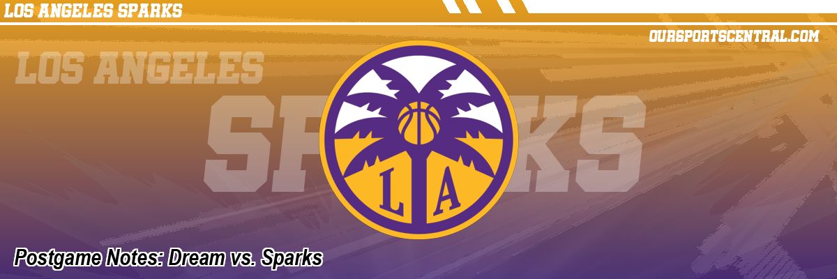 Postgame Notes: Dream vs. Sparks