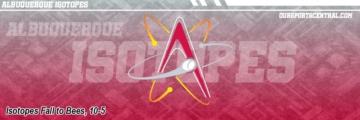 Isotopes Fall to Bees, 10-5