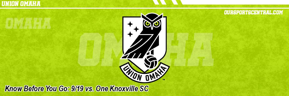 Know Before You Go: 9/19 vs. One Knoxville SC