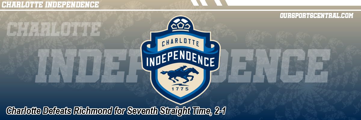 Charlotte Defeats Richmond for Seventh Straight Time, 2-1