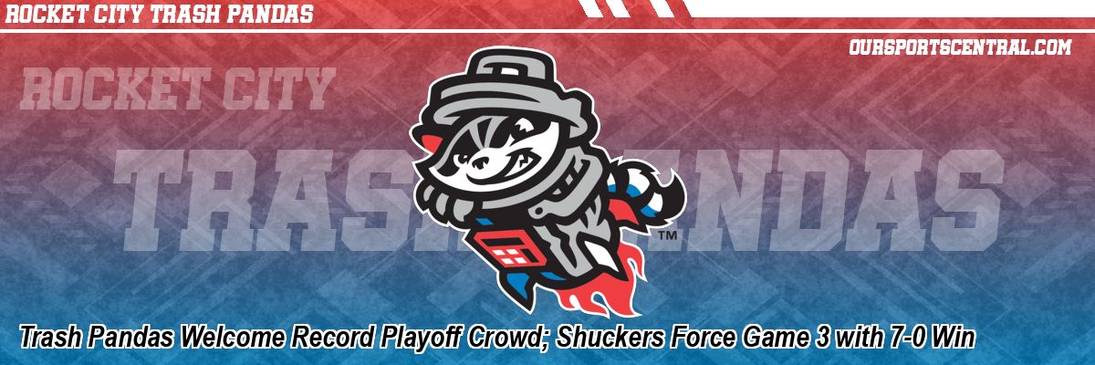 Trash Pandas Welcome Record Playoff Crowd; Shuckers Force Game 3 with 7-0 Win