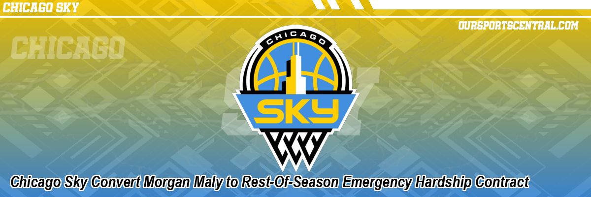 Chicago Sky Convert Morgan Maly to Rest-Of-Season Emergency Hardship Contract